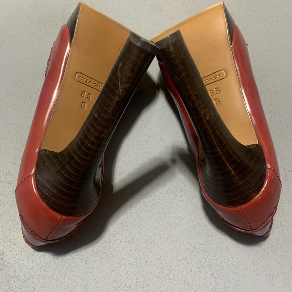 Coach Alissa Tassel Loafer Platform Heels - Picture 6 of 9
